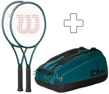 Wilson 2x 100L v9 Plus rackettas groen