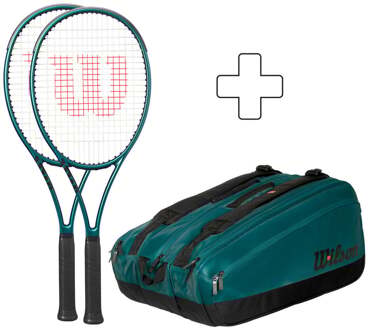 Wilson 2x 98 16X19 v9 Plus rackettas groen - 1,2,3,4