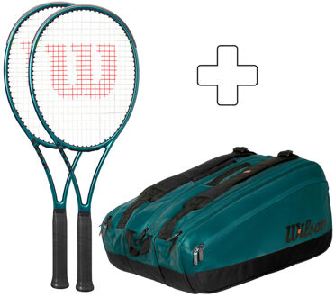 Wilson 2x 98 18X20 v9 Plus rackettas groen - 1,2,3,4