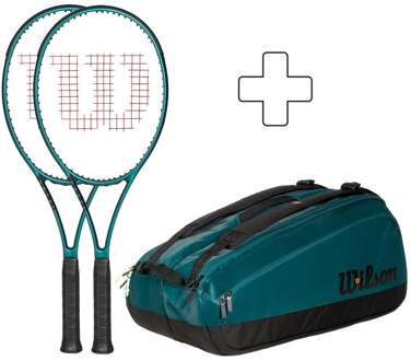 Wilson 2x 98S v9 Plus rackettas groen - 2,3,4