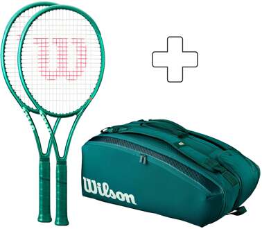 Wilson 2x Blade 100L v10 Plus rackettas groen