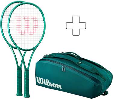 Wilson 2x Blade 100L V10 Plus rackettas groen