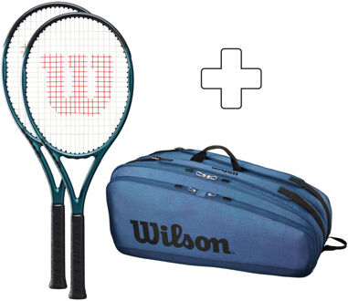 Wilson 2x Ultra Team V4.0 Plus Tennistas blauw