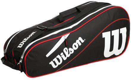 Wilson Advantage III Six Tennistas-Zwart,Wit - nosize