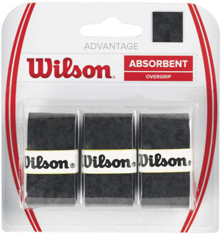 Wilson Advantage Overgrip Verpakking 3 Stuks zwart - one size