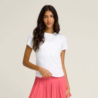 Wilson All Day T-shirt Dames-Wit - S