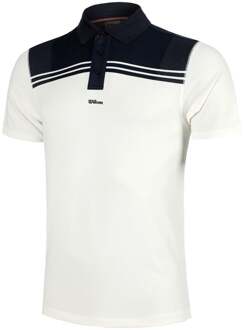 Wilson All Seasons Polo Heren-Donkerblauw,Crème
