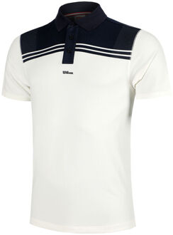 Wilson All Seasons Polo Heren-Donkerblauw,Crème