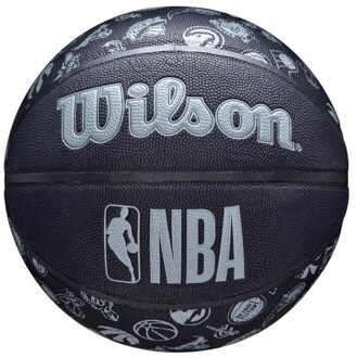 Wilson Basketbal NBA All Teams Composite Indoor Outdoor Black Zwart / Zilver - 7