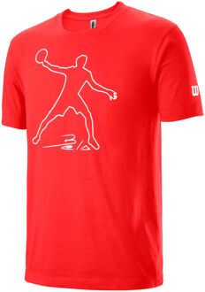 Wilson Bela Tech T-shirt Jongens rood - M