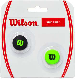 Wilson Blade Pro Feel Blade Demper Verpakking 2 Stuks-Zwart,Groen - nosize