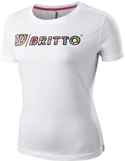 Wilson Britto Logo Dames wit - XS