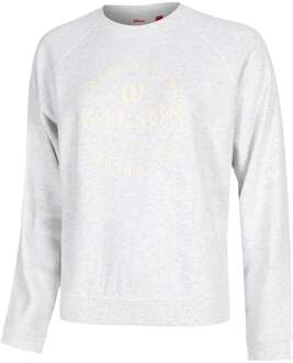 Wilson Classic Crew Sweatshirt Dames-lichtgrijs - L