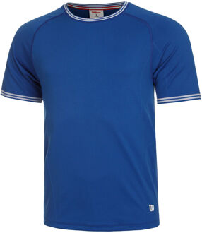 Wilson Court Performance Crew T-shirt Heren blauw - L