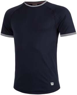 Wilson Court Performance Crew T-shirt Heren-Donkerblauw - S,M,L,XL,XXL