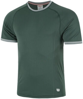 Wilson Court Performance Crew T-shirt Heren-Donkergroen - S,XL,XXL
