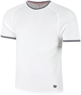Wilson Court Performance Crew T-shirt Heren-Wit - S,XXL