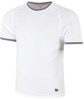 Wilson Court Performance Crew T-shirt Heren-Wit - XXL