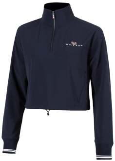 Wilson Davenport Woven Popover Sweatshirt Dames-Donkerblauw - XL