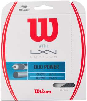 Wilson Duo Power (NXT Power + Alu Power) Set Snaren 12,2m-Zilver,Natuurlijke Kleuren - 1.25