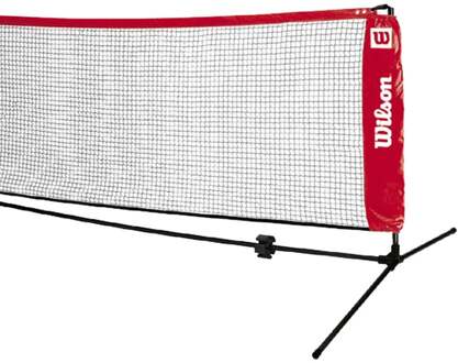 Wilson EZ Tennisnet 6,10m-Zwart,Rood - nosize