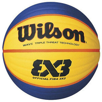 Wilson Fiba 3x3 Official Streetbasketbal Wedstrijdbal FISB Geel / blauw - 6