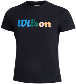 Wilson Heritage T-shirt Dames donkerblauw - XS,S,M,L