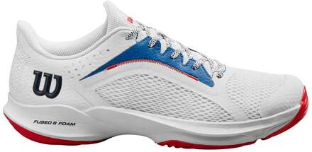 Wilson Hurakn 2.0 Padel Schoen Heren-Wit,Donkerblauw - 44 2/3