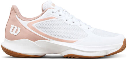 Wilson Hurakn Lite Padel schoen Dames-wit, roze - 36 2/3,37 1/3,38 2/3,40,40 2/3,41 1/3,42,42 2/3,43 1/3
