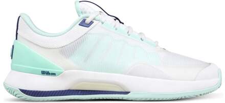 Wilson Intrigue Tour Allcourt schoen Dames-wit, turkoois - 40