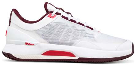Wilson Intrigue Tour Allcourt schoen Dames-wit, wijnrood - 39 1/3