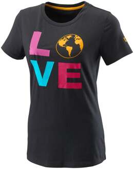 Wilson Love Earth Tech T-shirt Dames zwart - XS