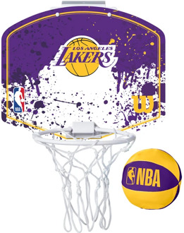 Wilson NBA Team Los Angeles Laker Mini Hoop Paars / Geel - Nosize
