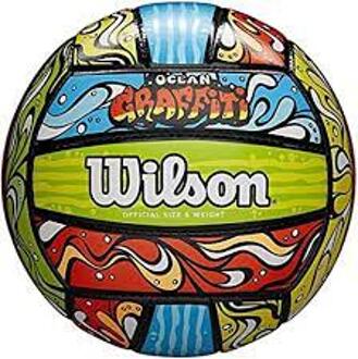 Wilson Oceaan Graffiti-Seizoensgebonden Officiële Beachvolleybal, Volleybal, Bal, Prestaties, Soft Touch Kanon Graffiti Ocena