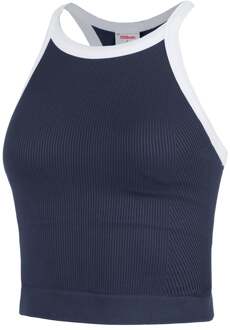 Wilson On The Daily Brami Tanktop Dames-Donkerblauw,Wit - XL