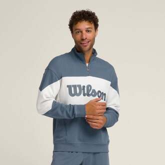 Wilson Parkside Half-Zip Sweatshirt Heren-Blauw - XL
