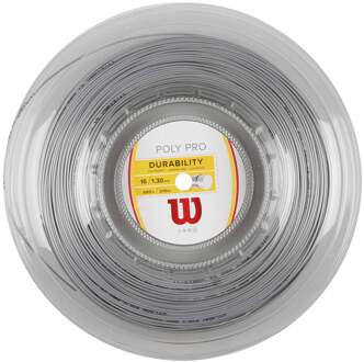 Wilson Poly Pro Rol Snaren 200m-Zilver - 1.30