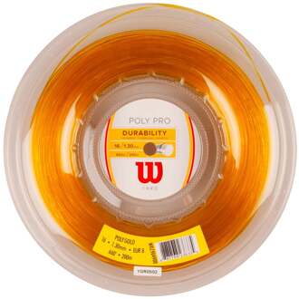 Wilson Poly Rol Snaren 200m-Goud - 1.30