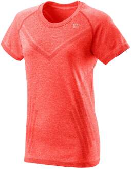 Wilson Power Seamless T-shirt Dames-Koraal - XS,S,M,L,XL