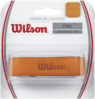 Wilson Premium Leather Replacement Grip Verpakking 1 Stuk-Bruin - nosize