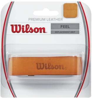 Wilson Premium Leather Replacement Grip Verpakking 1 Stuk-Bruin - nosize