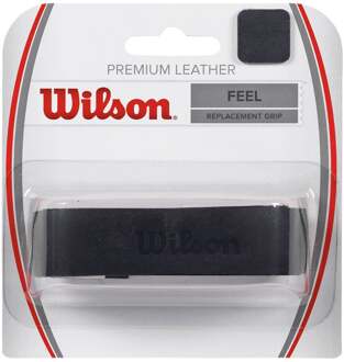 Wilson Premium Leather Replacement Grip Verpakking 1 stuk zwart - nosize