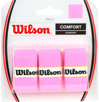 Wilson Pro comfort racket overgrip (set van 3) Roze - One size