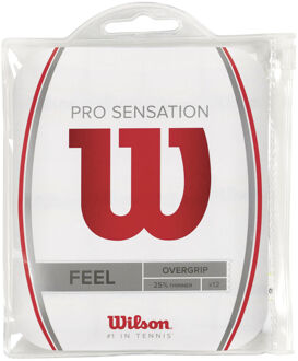 Wilson Pro Overgrip Sensation Verpakking 12 Stuks wit - one size