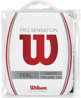 Wilson Pro Overgrip Sensation Verpakking 12 stuks zwart - nosize