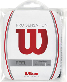Wilson Pro Overgrip Sensation Verpakking 12 stuks zwart - nosize