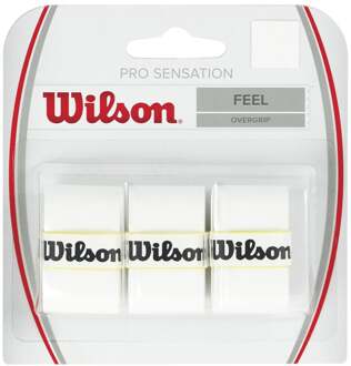 Wilson Pro Overgrip Sensation Verpakking 3 Stuks-Wit - nosize