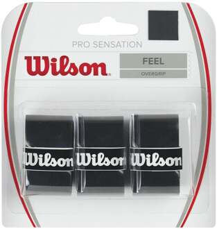 Wilson Pro Overgrip Sensation Verpakking 3 stuks zwart - nosize