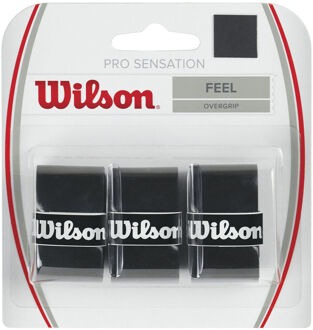 Wilson Pro Overgrip Sensation Verpakking 3 Stuks zwart - one size