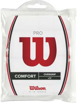 Wilson Pro Overgrip Verpakking 12 Stuks-Wit - nosize